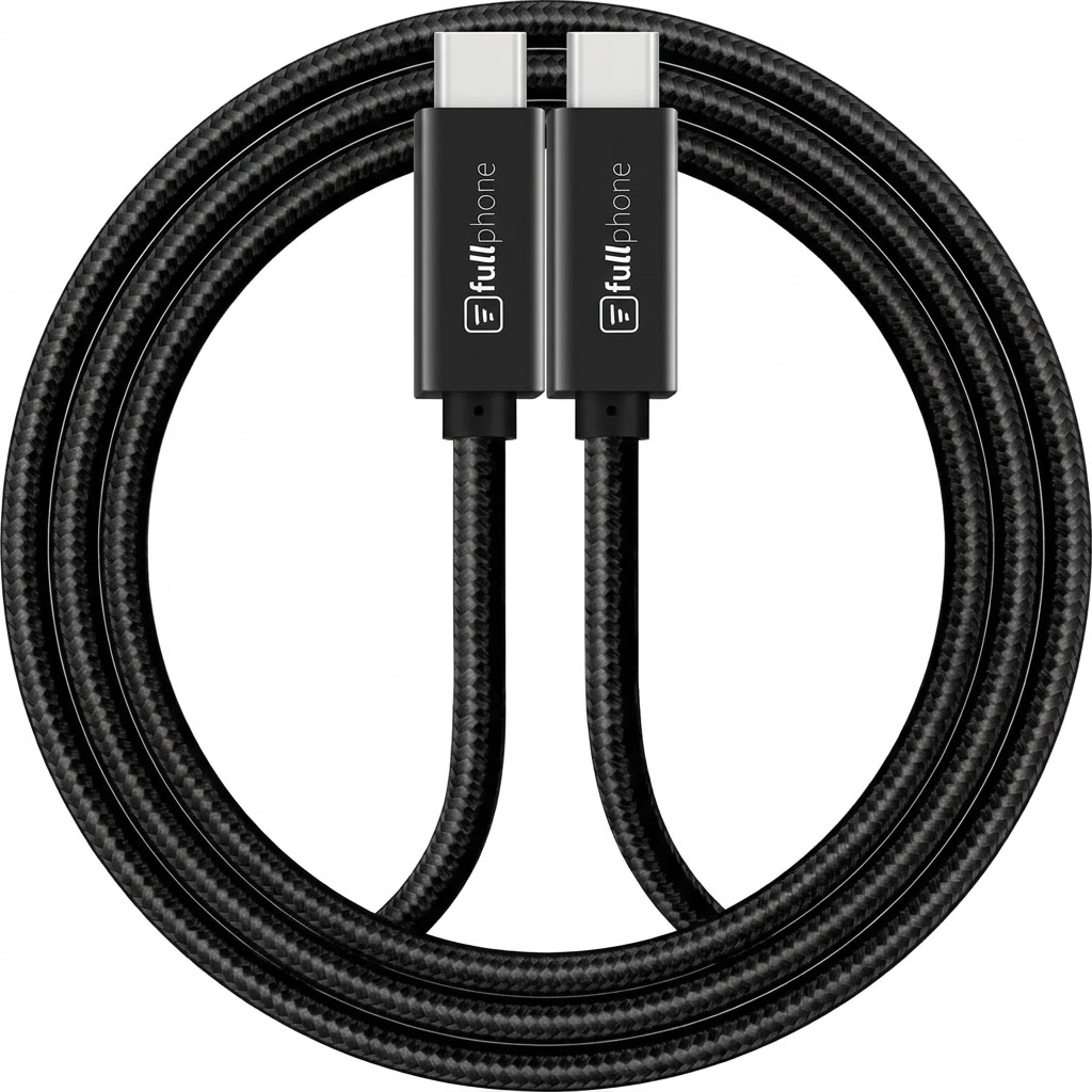 cabo 4k Cabo Dual C 4K - USB-C para USB-C - FF-375C - 3 metros - Fullphone - Imagem 1