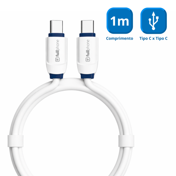Cabo Turbo 1m - 3.1A - FF-133 / HS-133 - Type-C x Type-C - Fullphone