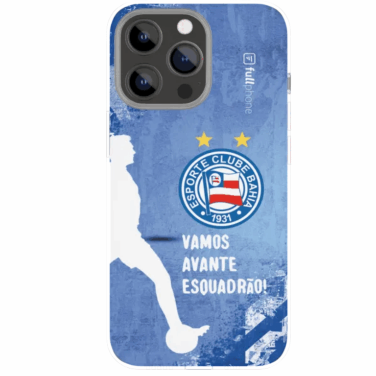 Capa Oficial Bahia Tricolor BBMP FullPhone Branca Esquadrão 007