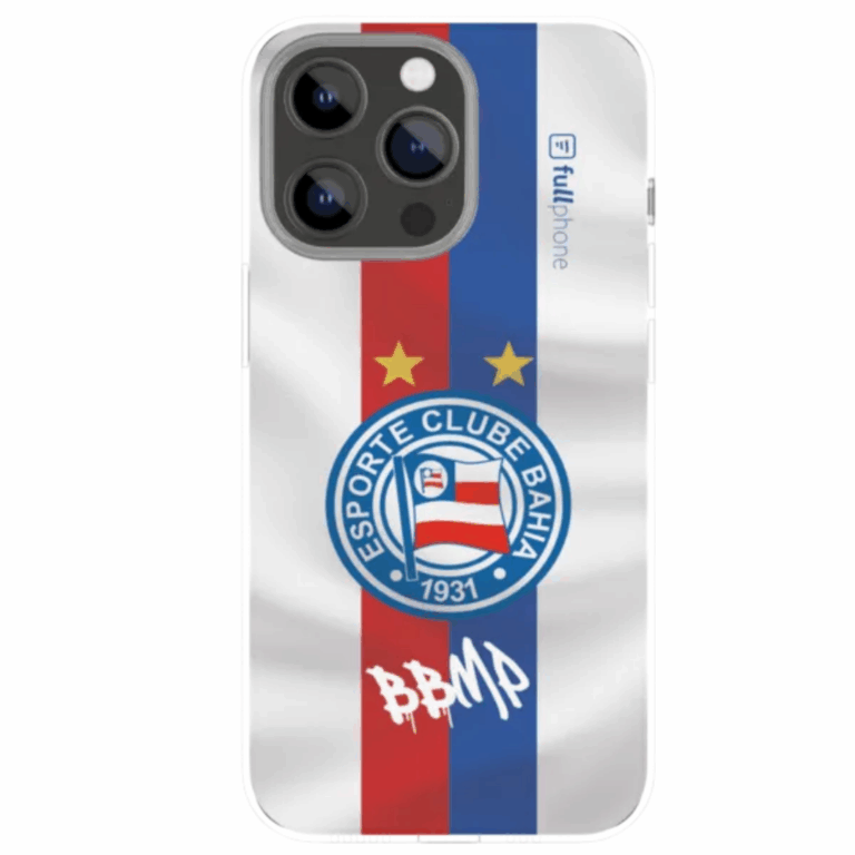 Capa Oficial Bahia Tricolor BBMP FullPhone Branca Esquadrão 005