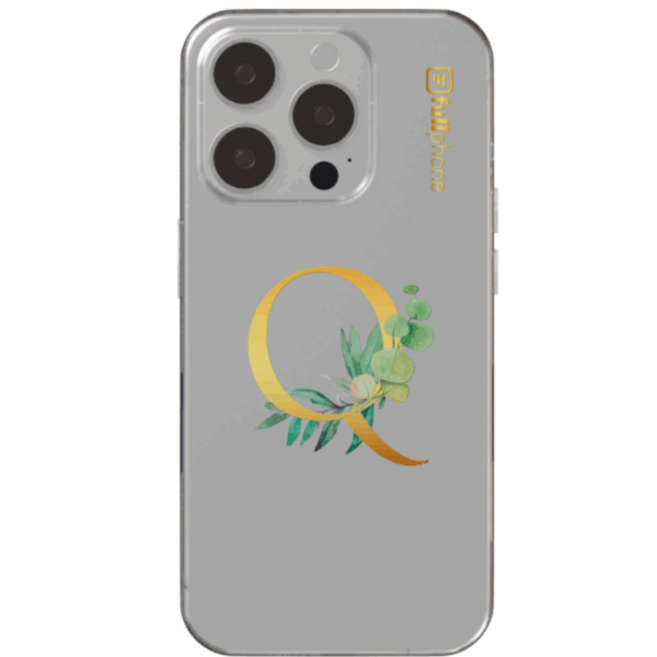 Lettering Q (Opcional: Seu Nome) Fundo Transparente