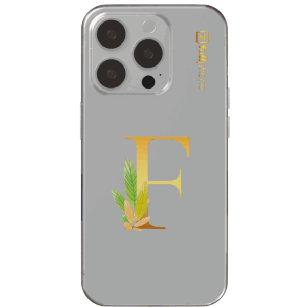 Lettering F (Opcional: Seu Nome) Fundo Transparente