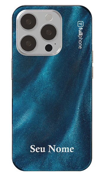 Capa Azul Cintilante Seu Nome