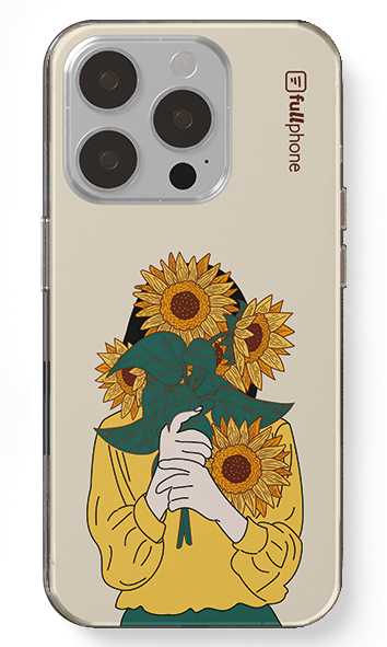 Capa Garota Com Buquede Girassois