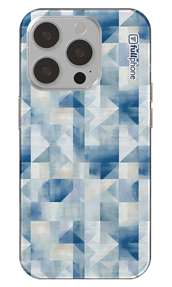 Capa Geometrico Azule Branco