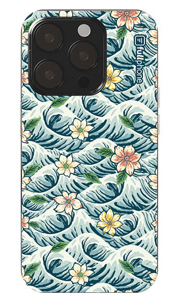 Capa Ondas Com Flores Vintage