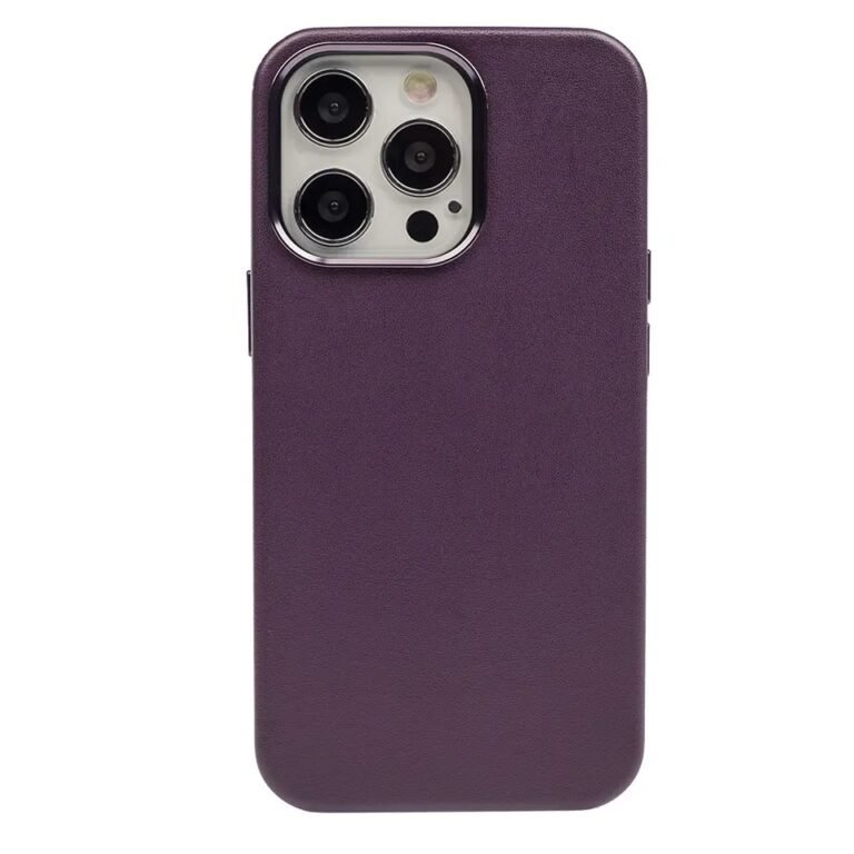 Capa MagSafe Leather Case Fullphone para iPhone Roxo - Foto 1