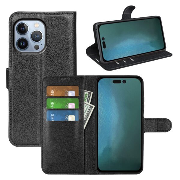 Capa Wallet Case Fullphone para iPhone Preto - Foto 1